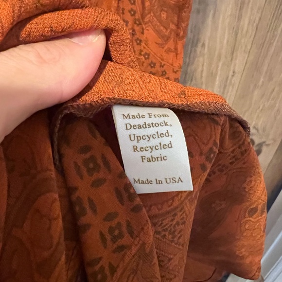 SOLD Christy Dawn Elle Dress in Pumpkin Paisley M - Picture 6 of 7